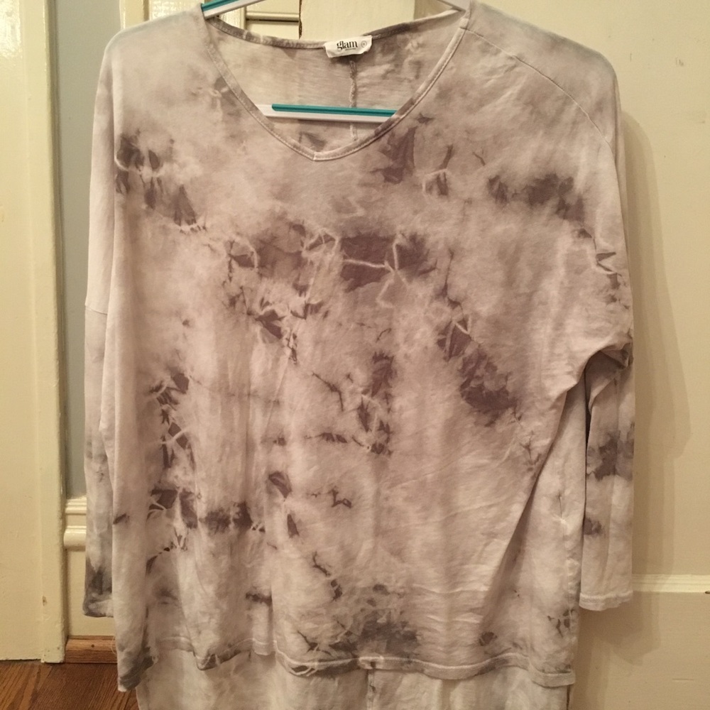 Long sleeve tie dye top